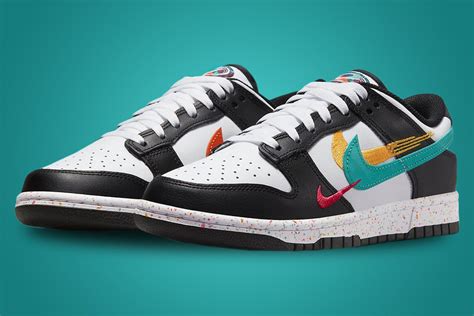 nike dunks zwart wit low|Nike Dunk Low multicolor.